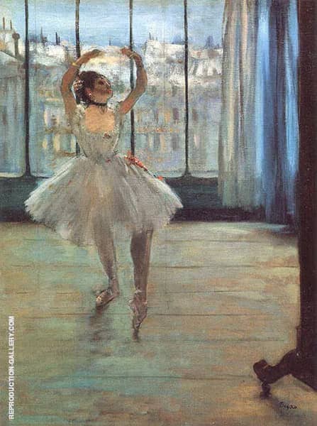 Dancer Posing for a Photographer aka Dancer Before the Window 1874 | Oil Painting Reproduction