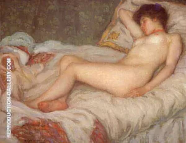 Sleep 1903 by Frederick Carl Frieseke | Oil Painting Reproduction