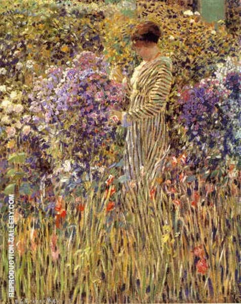 Lady in a Garden 1912 | Oil Painting Reproduction