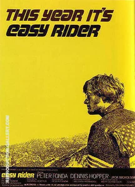 EASY RIDER DENNIS HOPPER 1969 | Oil Painting Reproduction