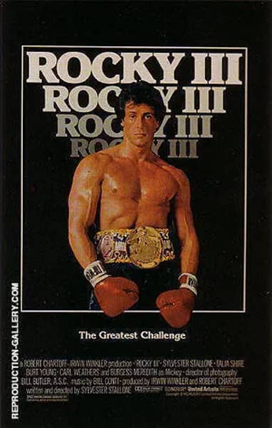 ROCKY III, 1982 by Sporting-Movie-Posters | Oil Painting Reproduction