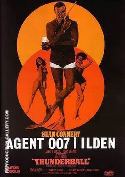 Thunderball II by James-Bond-007-Posters | Oil Painting Reproduction