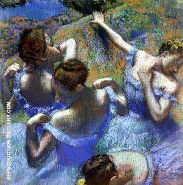 Blue Dancers c1890 by Edgar Degas | Oil Painting Reproduction