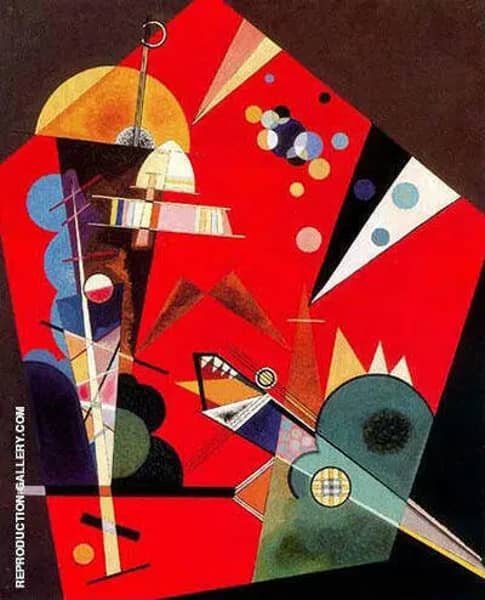 Tension in Red 1926 by Wassily Kandinsky | Oil Painting Reproduction