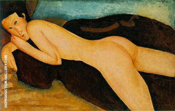 Nu Couche De Dos 1917 by Amedeo Modigliani | Oil Painting Reproduction