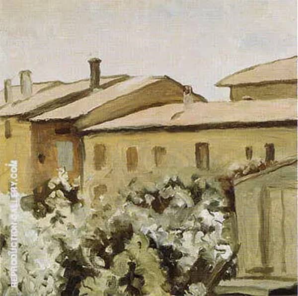 Courtyard at Via Fondazza 1954 | Oil Painting Reproduction