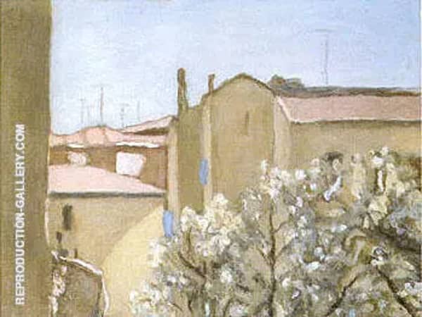 Courtyard Via Fondazza 1958 by Giorgio Morandi | Oil Painting Reproduction