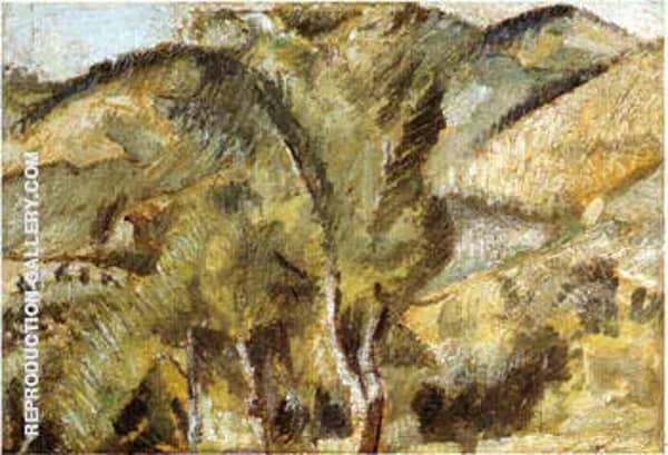 Landscape 1913 2 by Giorgio Morandi | Oil Painting Reproduction