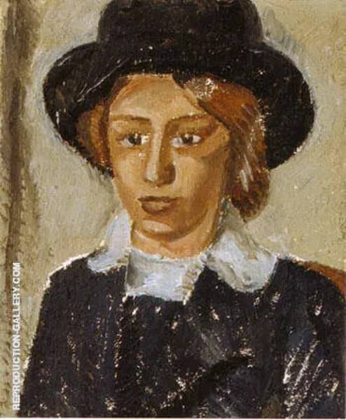 Female Portrait c1912 by Giorgio Morandi | Oil Painting Reproduction