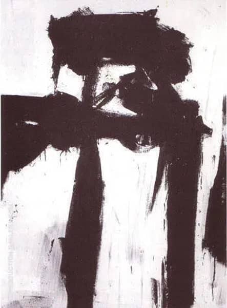 Figure 1956 by Franz Kline | Oil Painting Reproduction