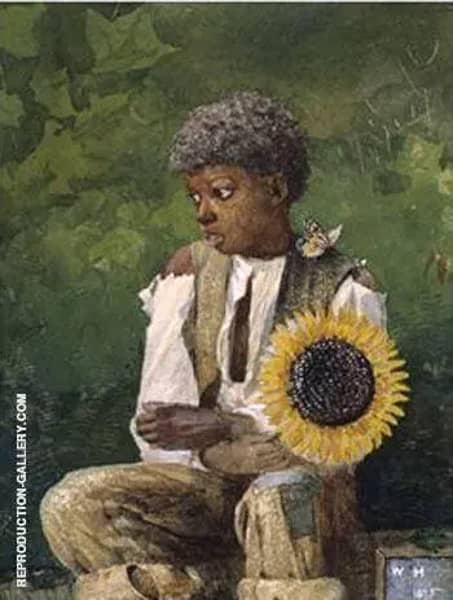 Taking Sunflower to Teacher 1875 | Oil Painting Reproduction