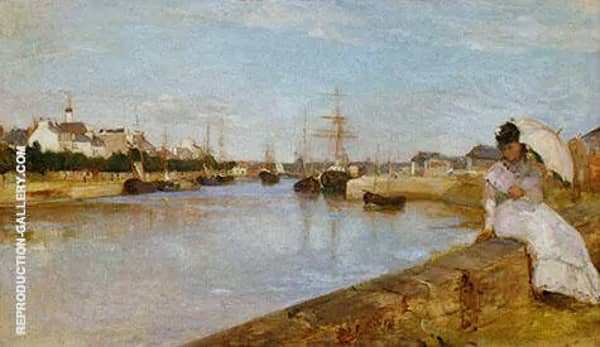 The Harbour at Lorient 1869 by Berthe Morisot | Oil Painting Reproduction