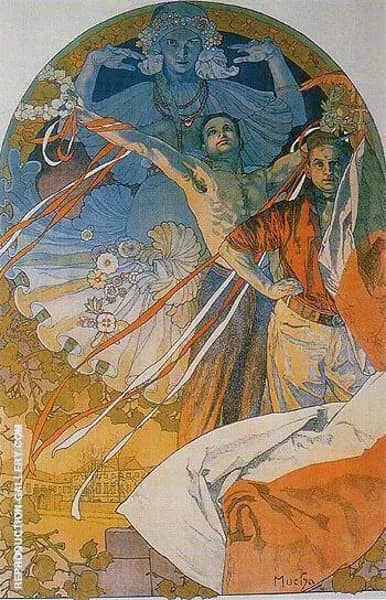 Sokol Festival 1925 by Alphonse Mucha | Oil Painting Reproduction