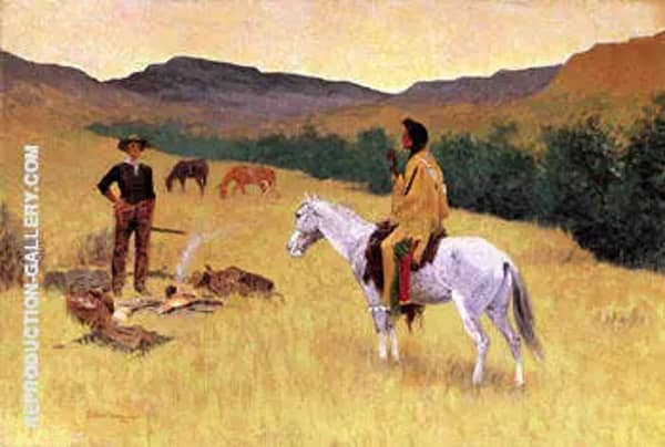 The Parley c1903 by Frederic Remington | Oil Painting Reproduction