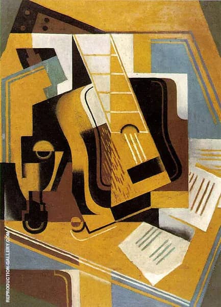 The Guitar 1918 by Juan Gris | Oil Painting Reproduction