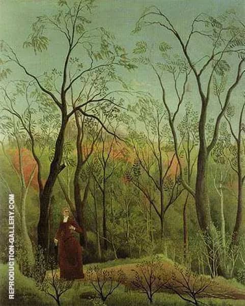 The Walk in the Forest c1888 by Henri Rousseau | Oil Painting Reproduction