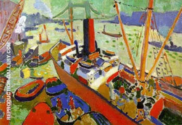 Pool of London 1906 by Andre Derain | Oil Painting Reproduction