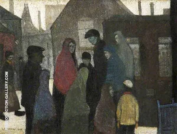 Pit Tragedy 1919 by L-S-Lowry | Oil Painting Reproduction