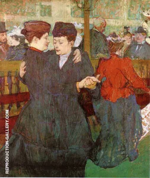 Two Women Dancing at the Moulin Rouge 1892 | Oil Painting Reproduction