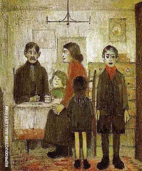 Short Time Family Discord Interior 1935 | Oil Painting Reproduction