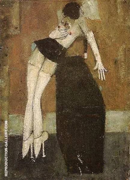 Mannequin and Block 1972 by L-S-Lowry | Oil Painting Reproduction