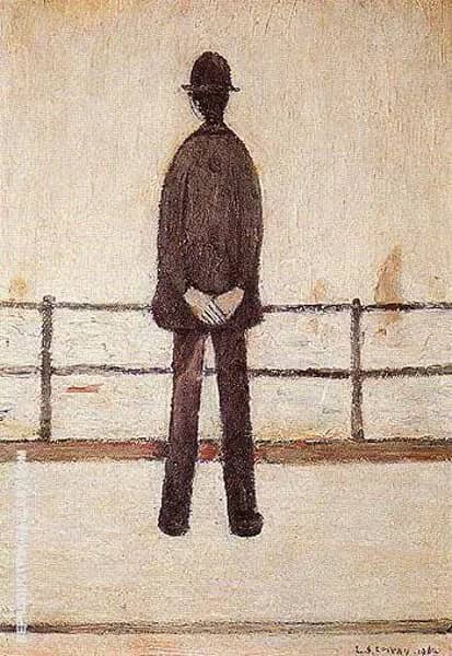 An Old Man and the Sea by L-S-Lowry | Oil Painting Reproduction