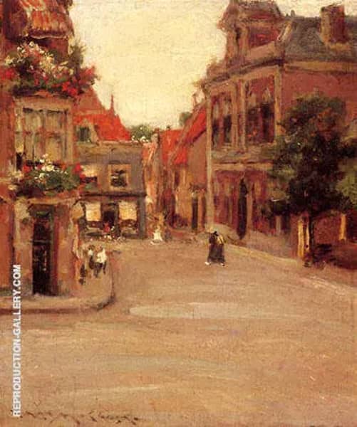 The Red Roofs of Holland aka A Street in Holland 1903 | Oil Painting Reproduction