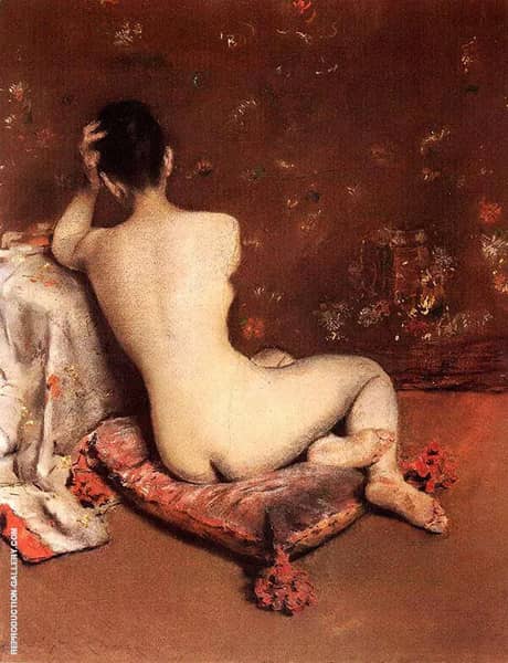 The Model by William Merritt Chase | Oil Painting Reproduction