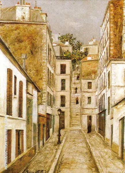 Impasse Cottin 1911 by Maurice Utrillo | Oil Painting Reproduction