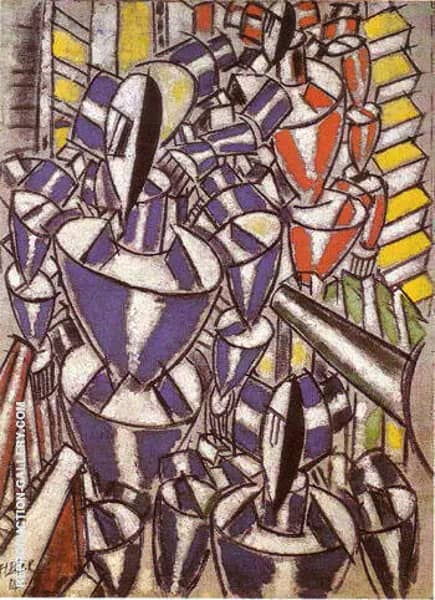 The Stairway 1914 by Fernand Leger | Oil Painting Reproduction