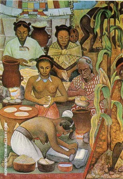 The History of Mexico Haustec Civilisation | Oil Painting Reproduction
