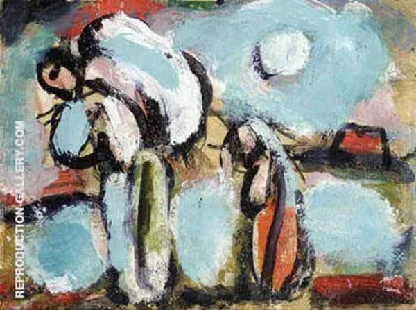Peasant with Double Sack by George Rouault | Oil Painting Reproduction