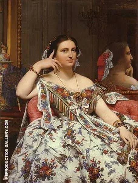 Madame Paul Sigisbert Moitessier 1856 | Oil Painting Reproduction