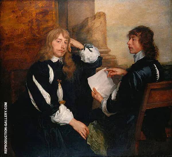 Thomas Killigrew and an Unknown Man 1638 | Oil Painting Reproduction