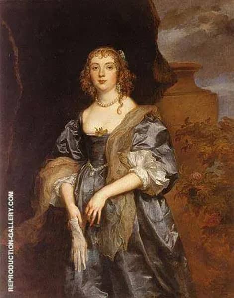 Lady Anne Carr Countess of Bedford by Van Dyck | Oil Painting Reproduction