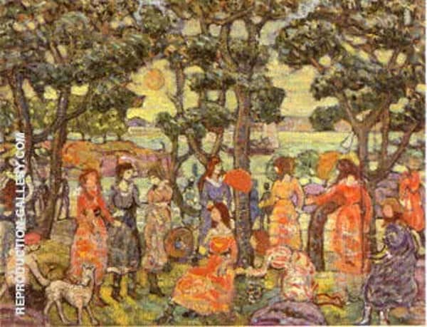 Landscape with Figures 1921 | Oil Painting Reproduction