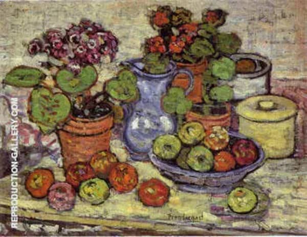 Cinerarias and Fruit 1912 | Oil Painting Reproduction