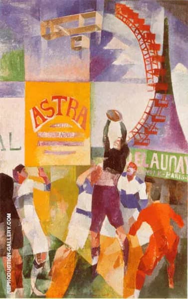 The Cardiff Team c1912 by Robert Delaunay | Oil Painting Reproduction