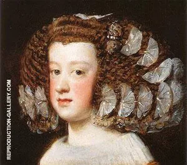 Infanta Maria Teresa 1651 by Diego Velazquez | Oil Painting Reproduction