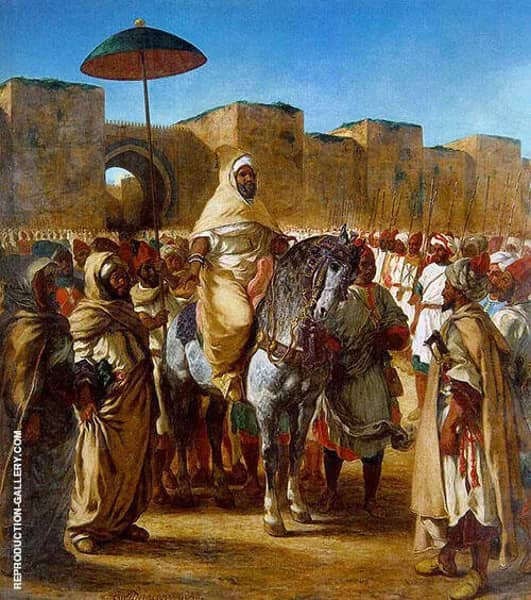 The Sultan of Morocco and his Entourage 1845 | Oil Painting Reproduction