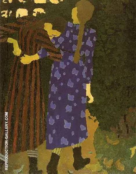 Young Girls Walking 1891 by Edouard Vuillard | Oil Painting Reproduction