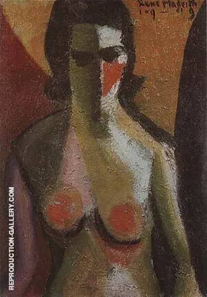 Nude1919 by Rene Magritte | Oil Painting Reproduction