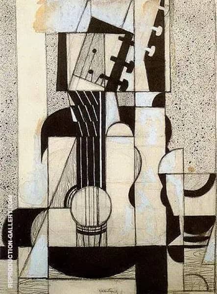 Still Life with Guitar c1912 by Juan Gris | Oil Painting Reproduction