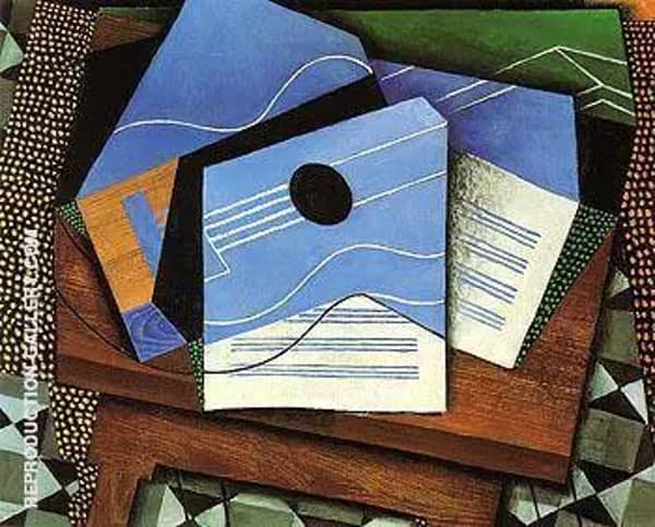 Guitar on the Table 1915 by Juan Gris | Oil Painting Reproduction