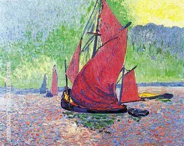 The Red Sails 1906 by Andre Derain | Oil Painting Reproduction