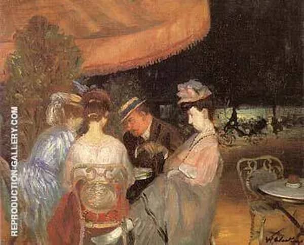 Cafe De La Paix by William Glackens | Oil Painting Reproduction
