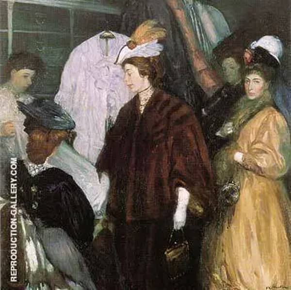 The Shoppers 1908 by William Glackens | Oil Painting Reproduction