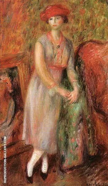 Stand Girl in White Spats 1915 | Oil Painting Reproduction