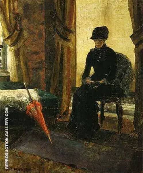 The Somber Lady The Lady in Black 1881 | Oil Painting Reproduction