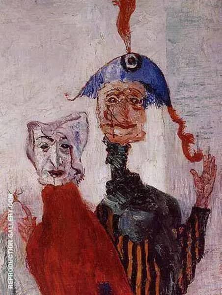 The Strange Masks detail 1892 by James Ensor | Oil Painting Reproduction
